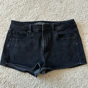 American eagle black shorts